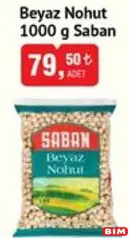 SABAN BEYAZ NOHUT 1000 G